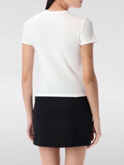 Diesel T-shirt Slim Fit Uitsnijding Detail Wit