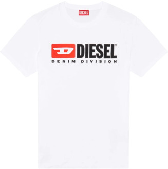 Diesel T-Shirts Diesel , White , Heren - 2Xl,Xl,L,M,S