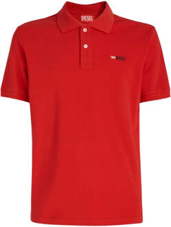 Diesel T-Smith-Div rood poloshirt