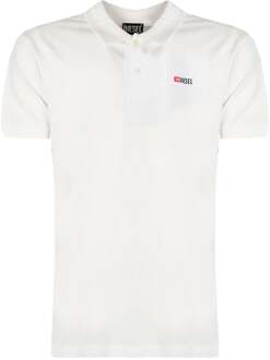 Diesel T-Smith-Div wit poloshirt