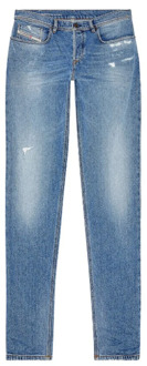 Diesel Tapered Regular Fit Denim Jeans Diesel , Blue , Heren - W30,W32,W29,W34,W33,W31,W36