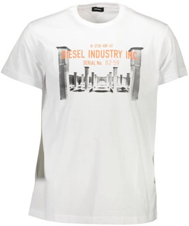 Diesel Tdiegos13 Tshirt Wit - XL