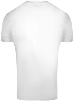 Diesel Unisex Logo Outline T-shirt voor volwassenen (Helder wit) - maat