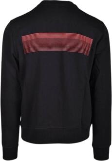 Diesel Unisex Volwassen Gestreepte Logo Sweatshirt (Zwart)