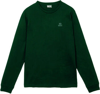 Diesel Unisex Volwassen Monotone Logo Lange Mouwen T-shirt (Bosgroen)