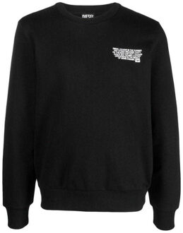 Diesel Unisex Volwassenen Feestlogo Sweatshirt (Zwart)