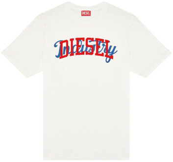 Diesel Unisex Volwassenen Industrie Logo T-shirt (Wit)