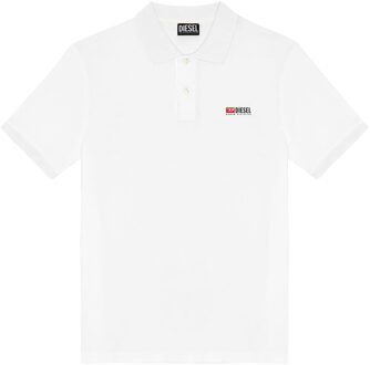 Diesel Unisex Volwassenen T Smith Div Nieuw D Logo Polo Shirt (Wit)