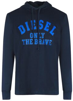 Diesel Unisex Volwassenen The Brave Logo Hoodie (Marineblauw) Navy