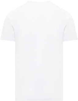 Diesel Wit T-shirt met denimlogo van Diesel Industry - S