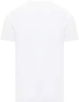 Diesel Wit T-shirt met Diesel Industry Denim Division-logo - maat S