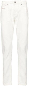 Diesel Witte Slim Fit Jeans Diesel , White , Heren - W32,W34,W33,W31,W30,W38