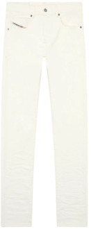 Diesel Witte Straight Jeans voor Mannen Diesel , White , Heren - W33,W30,W32,W28,W34,W31