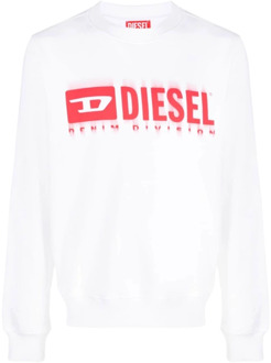 Diesel Witte Sweater Collectie Diesel , White , Heren - Xl,L,M,S