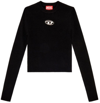 Diesel Zwarte Sweater Collectie Diesel , Black , Dames - M,S,Xs