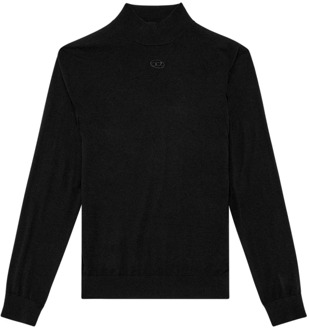 Diesel Zwarte Sweater Collectie Diesel , Black , Heren - Xl,L,M