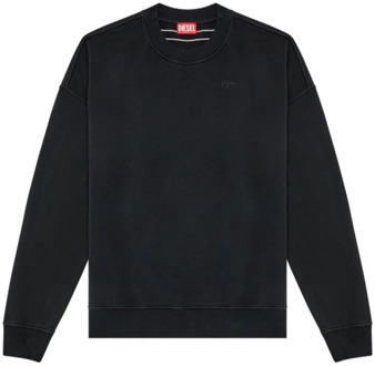 Diesel Zwarte Sweater Strapoval Gebreide kleding Diesel , Black , Heren - Xl,L