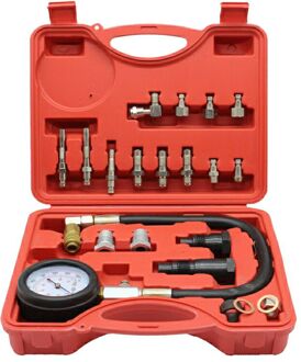 Dieselmotor Compressie Cilinder Druk Tester Gauge Kit 0-1000psi Tester Lekkage Diagnostic Automotive Tool Compressometer