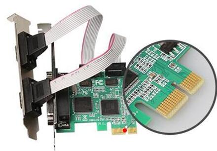 DIEWU PCI-E Serieel/Parallel Controller Kaart met Low Profile bracket - small
