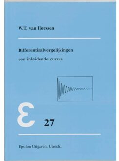 Differentiaalvergelijkingen - Boek W.T. van Horssen (9050410324)
