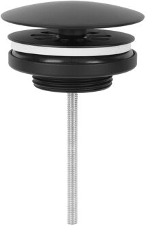 Differnz Afvoerplug Mat Zwart – Always open - Ø 72 mm – met schroef