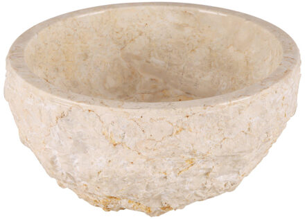 Differnz ASTI Waskom - 38cm - gepolijst natuursteen - beige 36.102.44 Beige gepolijst