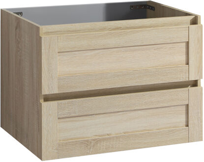 Differnz Badkamermeubel Onderkast Differnz Reno 74.5x49.5x55cm MDF Eiken Softclose