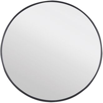 Differnz Badkamerspiegel Differnz Rond 65x65cm Aluminium Omlijsting Mat Zwart