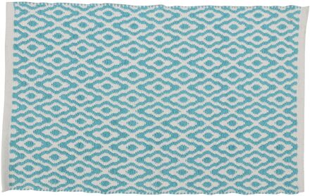 Differnz Badmat Differnz Brighton 50x80 cm Katoen Blauw Differnz