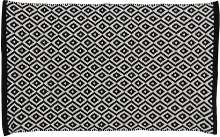 Differnz Badmat Differnz Wales 50x80 cm Katoen Zwart Differnz