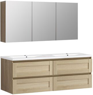 Differnz Badmeubelset Differnz Reno 120x50x55 cm FSC Eiken