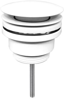 Differnz Design Afvoerplug Mat Wit - Pop-up - Ø 63mm – Mix & Match - Kleine schroef
