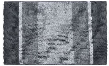 Differnz Fading badmat geschikt voor vloerverwarming - 100% microfiber - Grijs - 60 x 90 cm