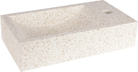 Differnz Fontein Differnz Hura L Terrazzo 40x22x9 Cm Beige