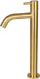 Differnz Fonteinkraan Differnz Mix Gebogen Hoog 28.5 cm Mat Goud Differnz