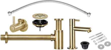 Differnz Fonteinkraan Installatie Set Differnz Mix Mat Goud