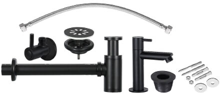 Differnz Fonteinkraan Installatie Set Differnz Mix Mat Zwart