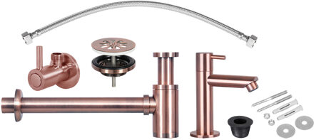 Differnz Fonteinkraan Installatie Set Differnz Mix Rood Koper