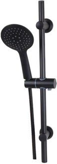 Differnz Glijstangset Differnz Deluxe 54 cm Met Handdouche en Doucheslang Zwart Differnz