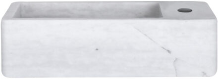 Differnz Hura Fontein - 40x22x9cm - Marmersteen - wit 38.005.83