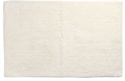 Differnz Initio badmat, geschikt voor vloerverwarming - 100% katoen - Off white - 50 x 80 cm