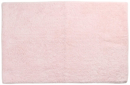 Differnz Initio badmat, geschikt voor vloerverwarming - 100% katoen - Roze - 50 x 80 cm