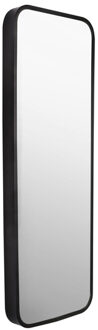 Differnz Klassieke Badkamerspiegel - Rechthoekig - Zwart - 28x75 Cm