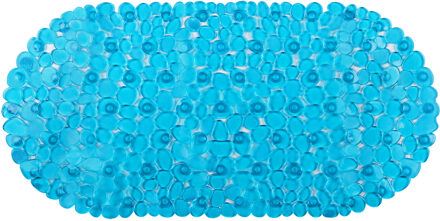 Differnz Lapis Anti-slip inlegmat Bad 70x35cm Blauw Transparant