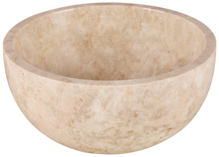 Differnz LODI Waskom - 38cm - gepolijst natuursteen - beige 36.102.46 Beige gepolijst
