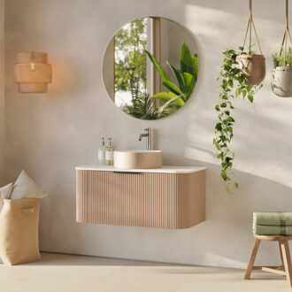 Differnz Meubelset Differnz Olle 90 cm Eiken/Wit Differnz