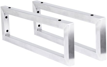 Differnz Ophangbeugel Differnz 2.5x44x15 cm 2 stuks Chroom Wit Chroom