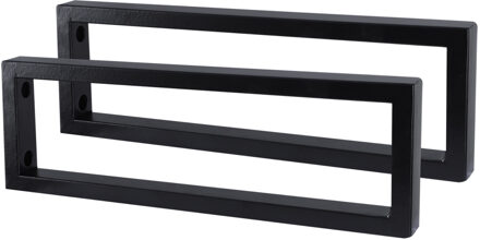 Differnz Ophangbeugel Differnz 2.5x44x15 cm Zwart Set 2 Stuks