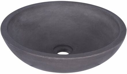 Differnz Ravano - Wastafel beton donkergrijs - Rond - 40 x 40 x 12 cm