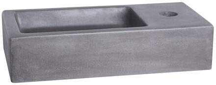 Differnz Ravo Fontein - Wasbak Beton - Donkergrijs - 38.5 x 18.5 x 9 cm